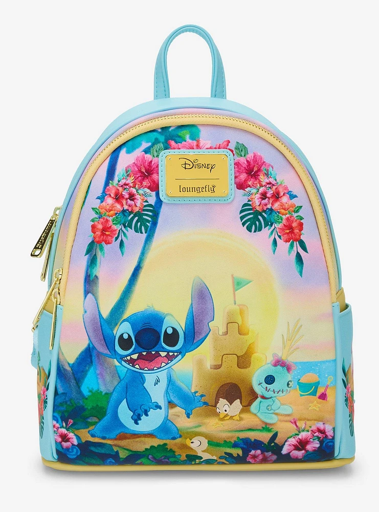 Loungefly Disney Lilo & Stitch Beach Scene Mini Backpack - BoxLunch Exclusive
