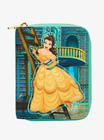 Loungefly Disney Beauty and the Beast Belle Library Small Zip Wallet- BoxLunch Exclusive