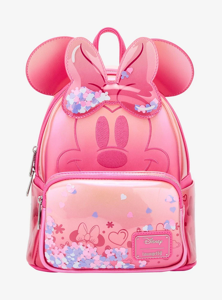 Loungefly Disney Minnie Mouse Pink Confetti Mini Backpack — BoxLunch Exclusive