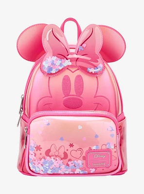 Loungefly Disney Minnie Mouse Pink Confetti Mini Backpack — BoxLunch Exclusive