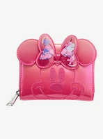 Loungefly Disney Minnie Mouse Pink Confetti Zip Wallet  — BoxLunch Exclusive