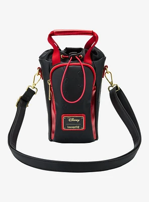 Loungefly Disney Minnie Mouse Metallic Red Embossed Water Bottle Holder Crossbody Bag - BoxLunch Exclusive
