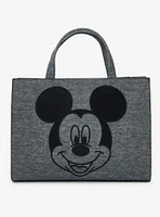 Loungefly Disney Mickey Mouse Gray Denim Convertible Handbag — BoxLunch Exclusive