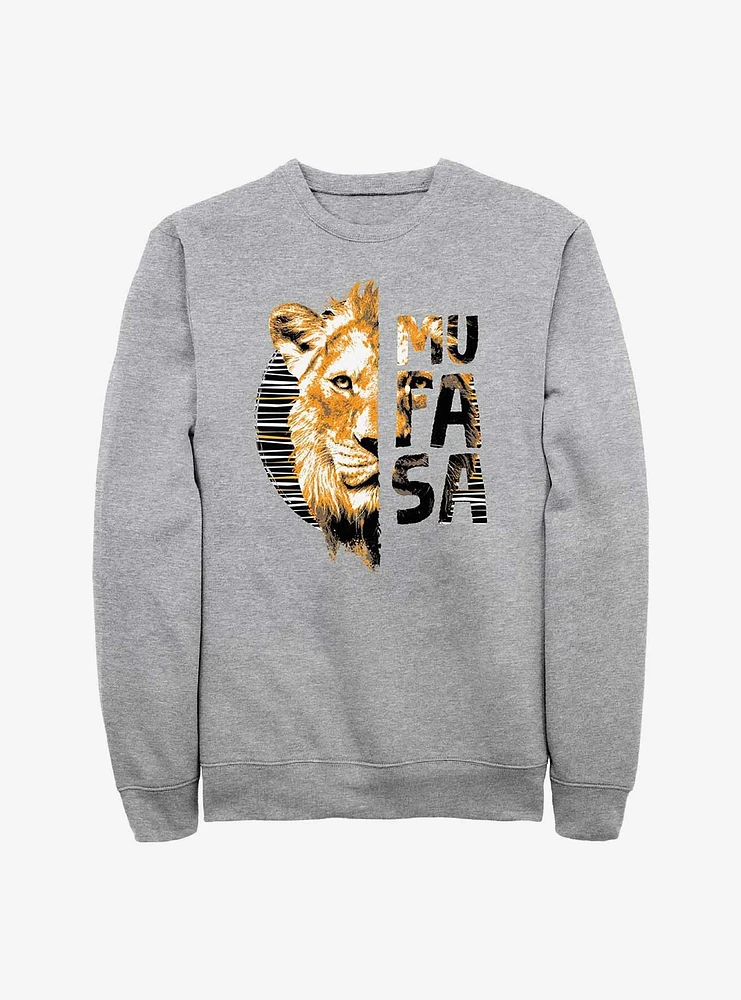 Mufasa: The Lion King Split Face Sweatshirt