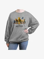 Mufasa: The Lion King Group Girls Oversized Sweatshirt