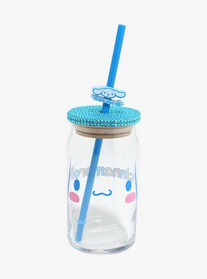 Sanrio Cinnamoroll Rhinestone Tumbler with Straw Charm — BoxLunch Exclusive