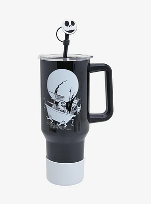 Disney The Nightmare Before Christmas Lock, Shock, & Barrel Portrait Straw Tumbler with Handle - BoxLunch Exclusive