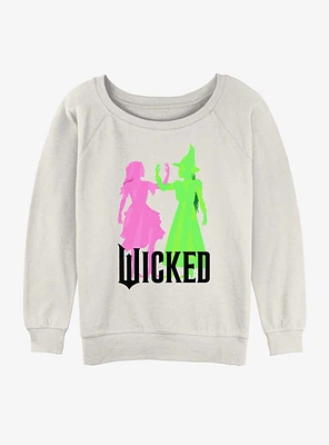 Wicked Witches Together Womens Slouchy Sweatshirt