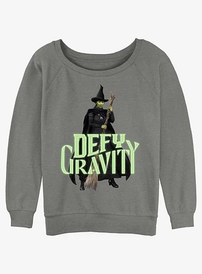 Wicked Elphaba Defy Gravity Womens Slouchy Sweatshirt