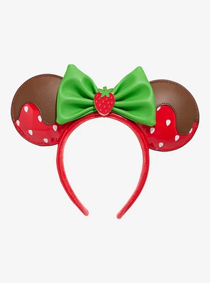 Loungefly Minnie Mouse Chocolate Dipped Strawberry Ears - BoxLunch Exclusive