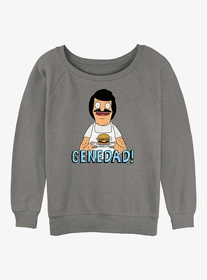 Bob's Burgers Gene Dad Womens Slouchy Sweatshirt