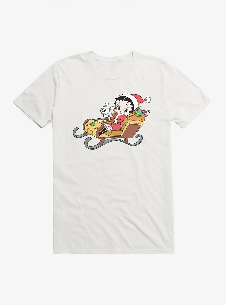 Betty Boop Sleigh Ride T-Shirt