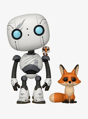 Funko Pop! Movies DreamWorks The Wild Robot Roz with Fink and Brightbill