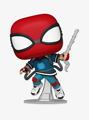 Funko Pop! Marvel Your Friendly Neighborhood Spider-Man Homemade Suit Spider-Man Bobblehead