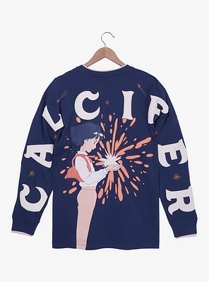 Her Universe Studio Ghibli® Howl's Moving Castle Calcifer Pocket Long Sleeve T-Shirt - BoxLunch Exclusive