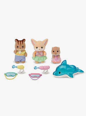 Calico Critters Nursery Friends Pool Fun Trio Figure Set