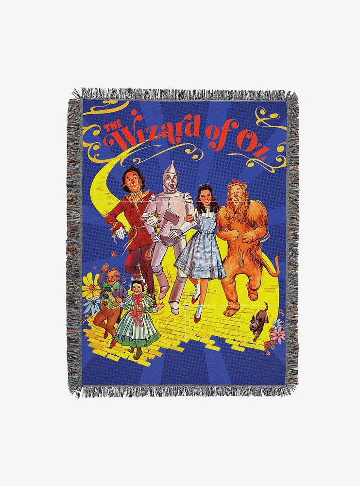 The Wizard of Oz Welcome to Oz Tapestry Throw Blanket