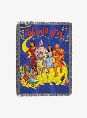 The Wizard of Oz Welcome to Oz Tapestry Throw Blanket