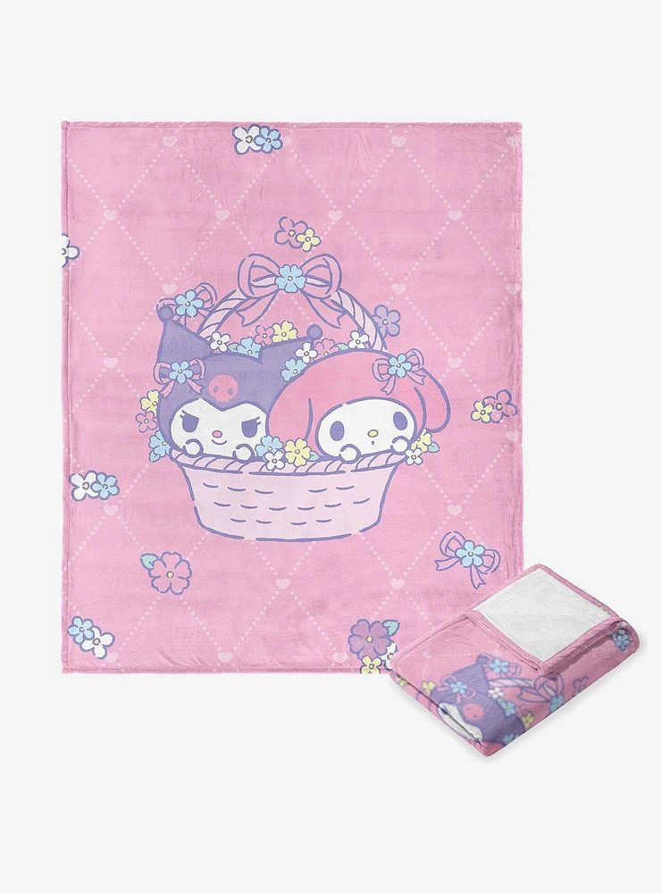 Sanrio My Melody Basket Of Fun Silk Touch Throw Blanket