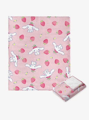 Sanrio Cinnamoroll Berry Pattern Silk Touch Throw Blanket