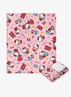 Sanrio Hello?Kitty?Hello?Love Silk Touch Throw Blanket