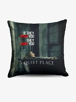 A Quiet Place Hiding Throw Pillow