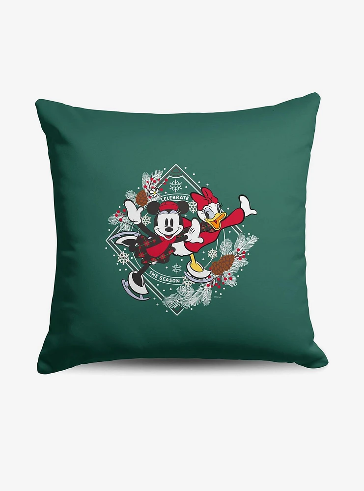 Disney Mickey & Friends Celebrate The Season Throw Pillow