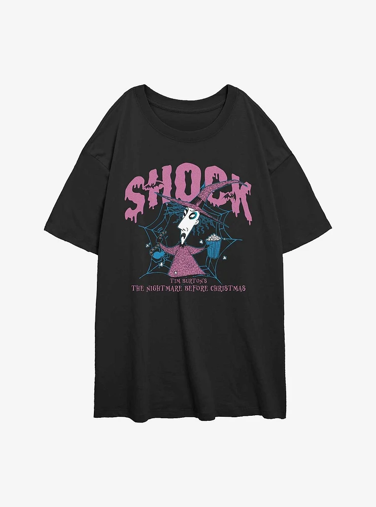 The Nightmare Before Christmas Collegiate Shock Girls Oversized T-Shirt