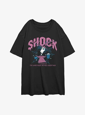 The Nightmare Before Christmas Collegiate Shock Girls Oversized T-Shirt