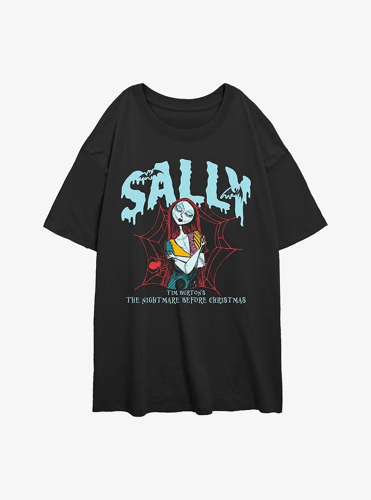 The Nightmare Before Christmas Collegiate Sally Girls Oversized T-Shirt