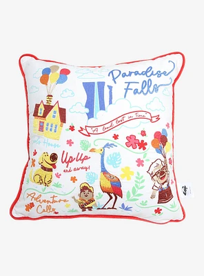 Disney Pixar Up Paradise Falls Embroidered Pillow — BoxLunch Exclusive