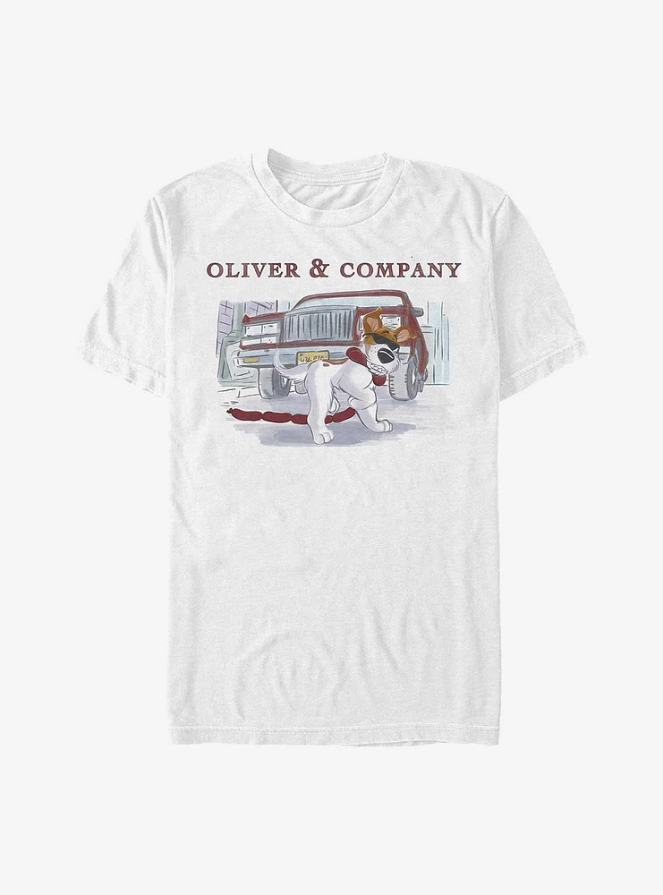 Disney Oliver & Company Dodger Hot Links Garment Dye T-Shirt