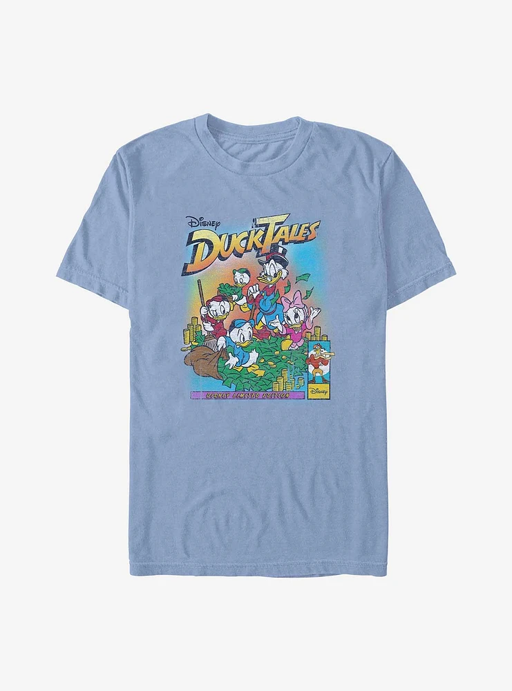 Disney Ducktales Comic Cover Garment Dye T-Shirt