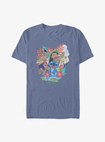 Disney Lilo & Stitch Ohana Characters Garment Dye T-Shirt