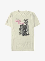 Disney Lady and the Tramp Sketch Garment Dye T-Shirt