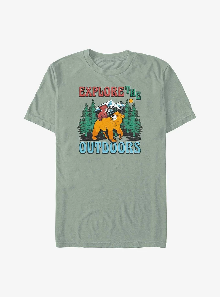 Disney Brother Bear Explore The Outdoors Garment Dye T-Shirt