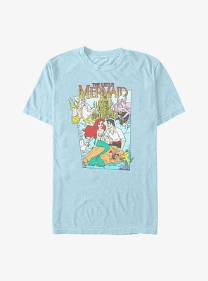 Disney The Little Mermaid Retro Cover Garment Dye T-Shirt