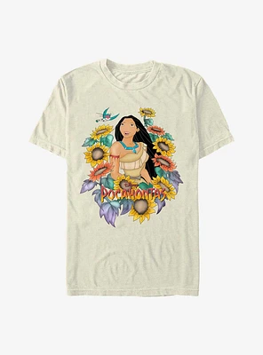 Disney Pocahontas Classic Floral Garment Dye T-Shirt