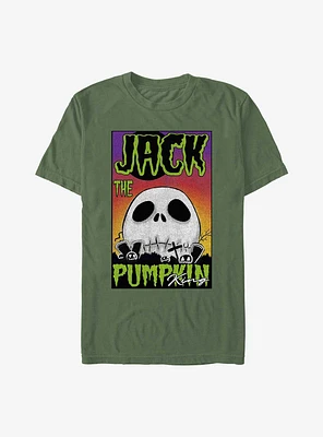 Disney The Nightmare Before Christmas Jack Big Skull Garment Dye T-Shirt