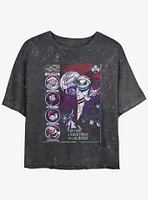 Disney The Nightmare Before Christmas Girls Mineral Wash Crop T-Shirt