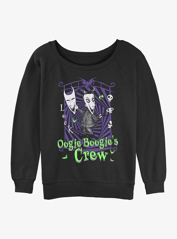 Disney The Nightmare Before Christmas Boogies Crew Lock Girls Slouchy Sweatshirt