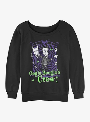 Disney The Nightmare Before Christmas Boogies Crew Lock Girls Slouchy Sweatshirt