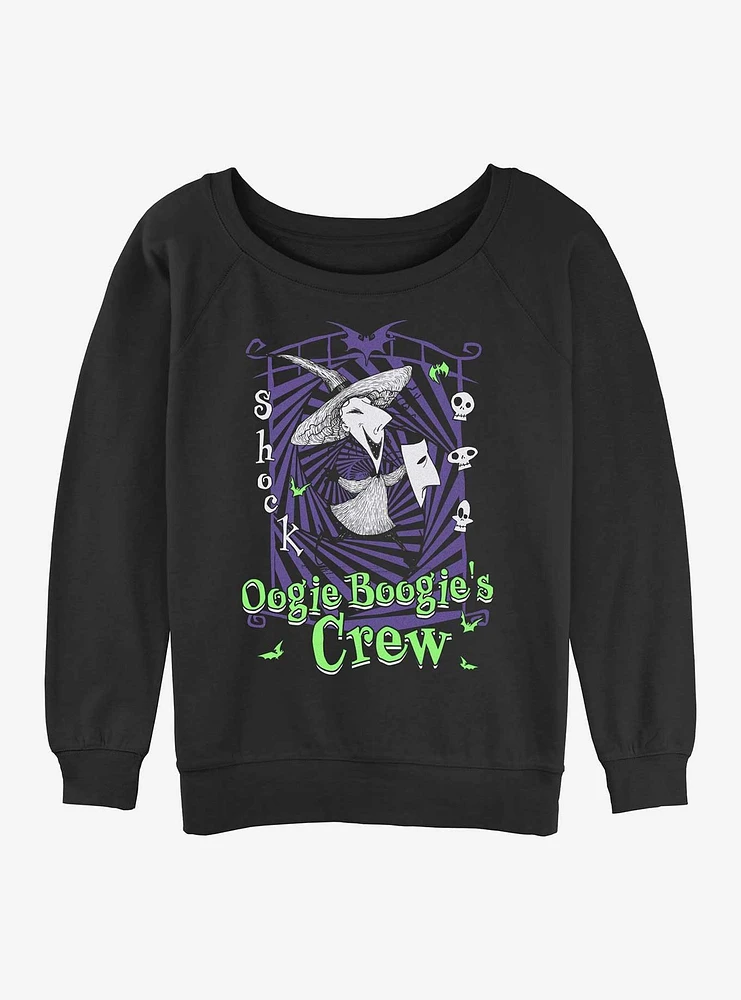 Disney The Nightmare Before Christmas Boogies Crew Shock Girls Slouchy Sweatshirt