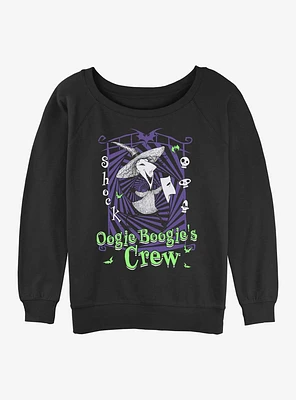 Disney The Nightmare Before Christmas Boogies Crew Shock Girls Slouchy Sweatshirt