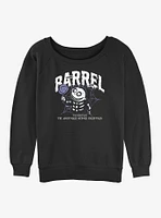 The Nightmare Before Christmas Collegiate Barrel Girls Slouchy Sweatshirt