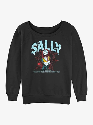 The Nightmare Before Christmas Collegiate Sally Girls Slouchy Sweatshirt