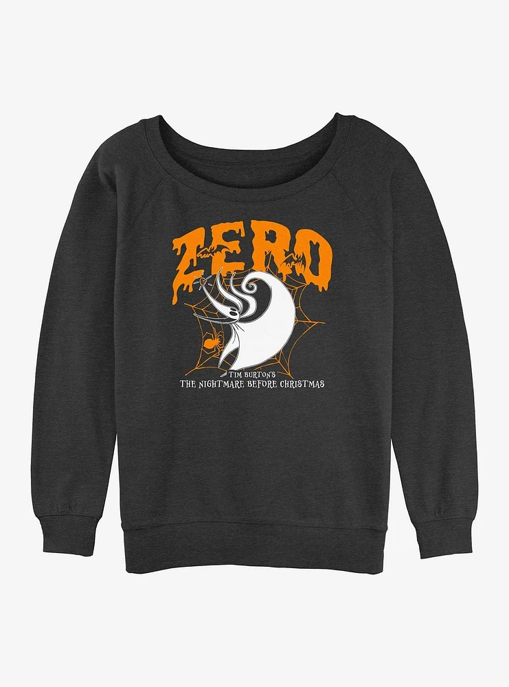 The Nightmare Before Christmas Collegiate Zero Girls Slouchy Sweatshirt