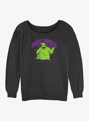 The Nightmare Before Christmas Collegiate Oogie Girls Slouchy Sweatshirt