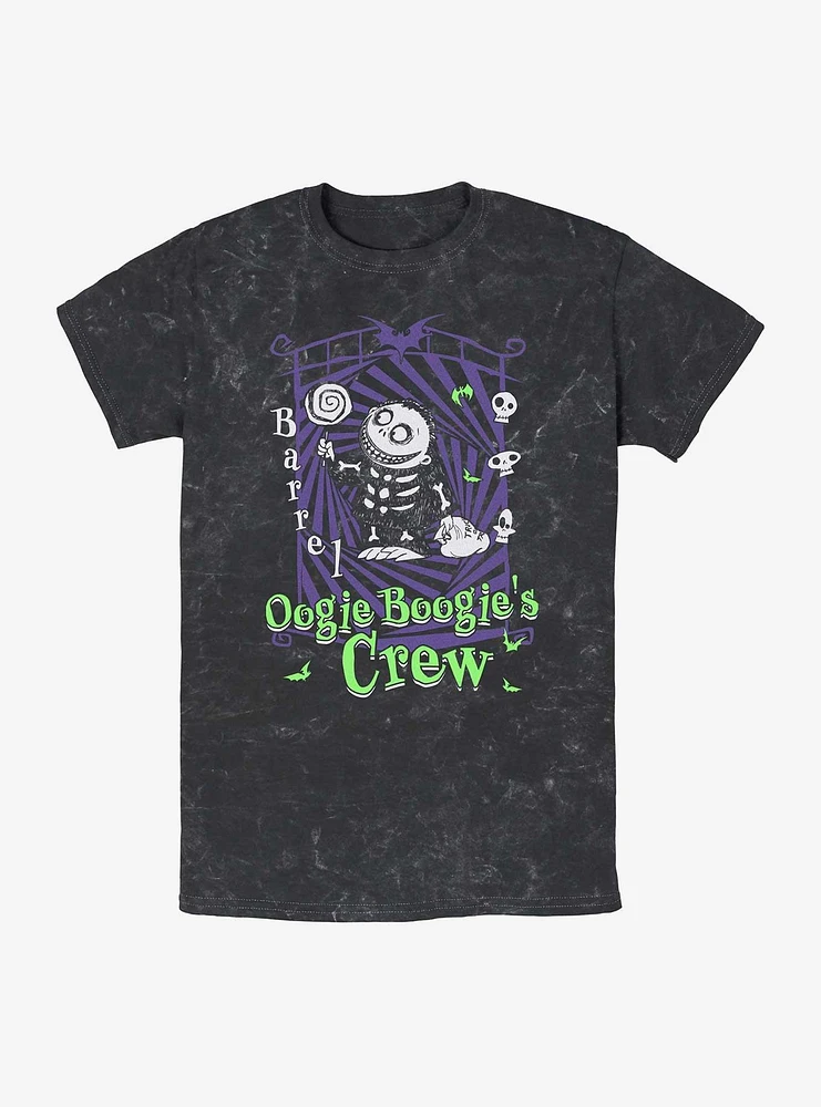 Disney The Nightmare Before Christmas Boogies Crew Barrel Mineral Wash T-Shirt