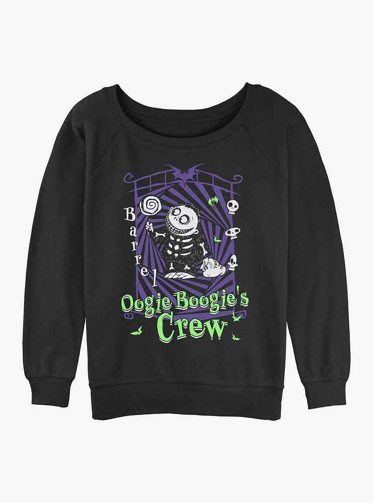 Disney The Nightmare Before Christmas Boogies Crew Barrel Girls Slouchy Sweatshirt